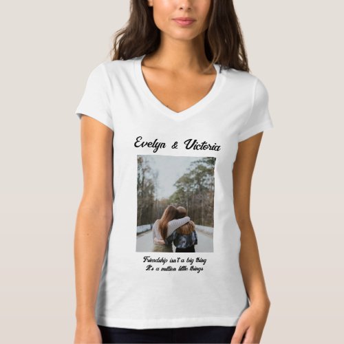 Personalized Photo Best Friends T_Shirt