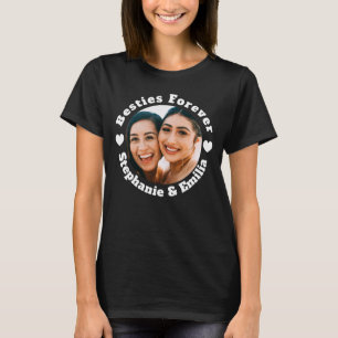 Personalized photo best friends T-shirt (White)