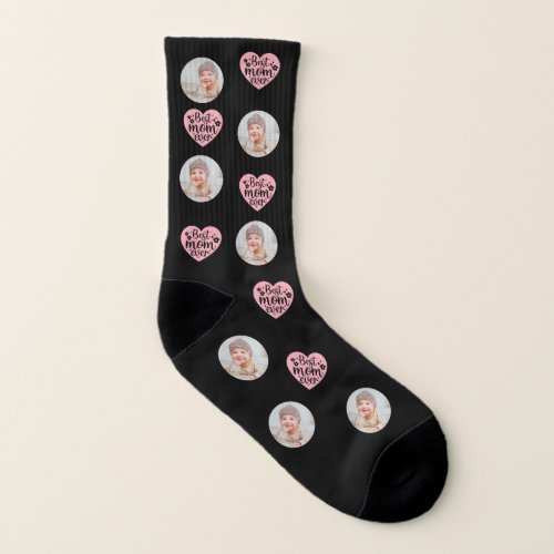 Personalized Photo Best Mom Ever Mothers Day Socks