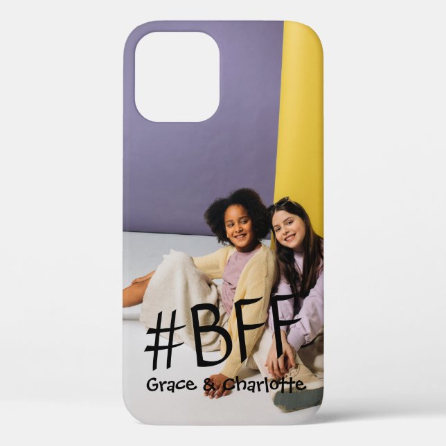 Personalized Photo Besties Best Friends #BFF Case-Mate iPhone Case (Back)