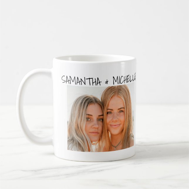 Personalized Photo Besties Coffee Mug (Left)
