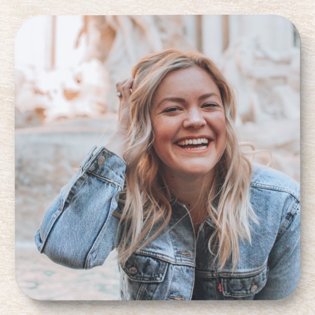Personalized Photo Beverage Coaster (Front)