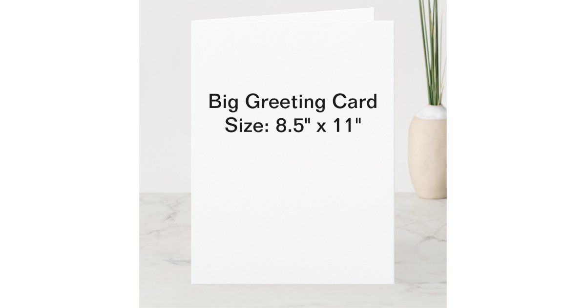Personalized Photo Big Greeting Card