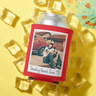 Personalized Photo Birthday Can Cooler