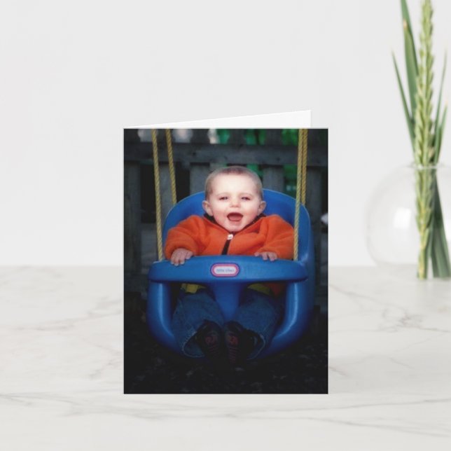 Personalized Photo Birthday Card  (Front)