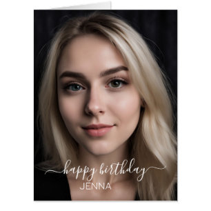 Personalized Photo Birthday Card - Custom Photo