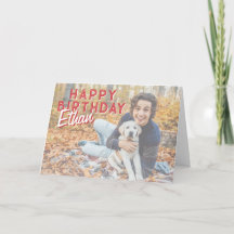 Personalized Photo Birthday Card for Kids 