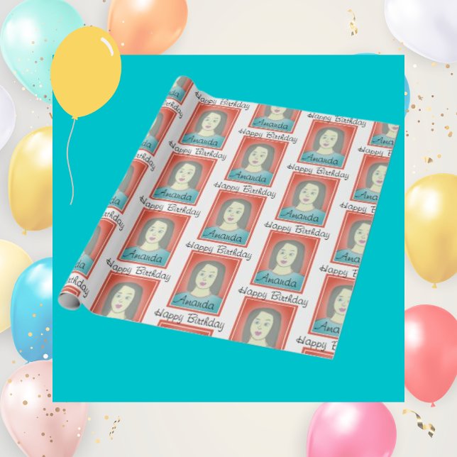 Personalized Photo Birthday Wrapping Paper (Creator Uploaded)