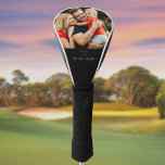 Personalized Photo Black And Gold Golf Clubs Golf Head Cover<br><div class="desc">Personalize with your special photo and name in classic typography to create a unique golf gift and keepsake for any golfer. Designed by Thisisnotme©</div>