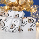 Candy Cane Black Christmas Wrapping Paper