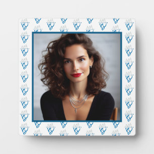 Personalized Photo Blue Iceberg Inspirational Plaque