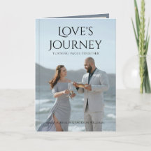 Personalized Photo Book-themed Wedding Invitation