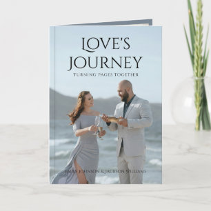 Personalized Photo Book-themed Wedding Invitation