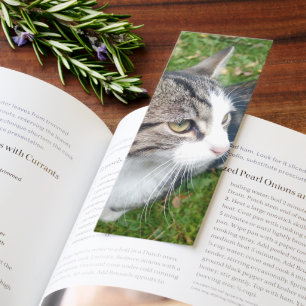 Personalized photo bookmarks with custom image