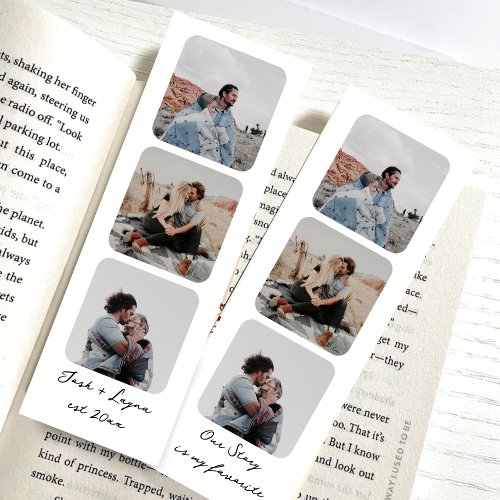 Personalized Photo Booth Bookmark