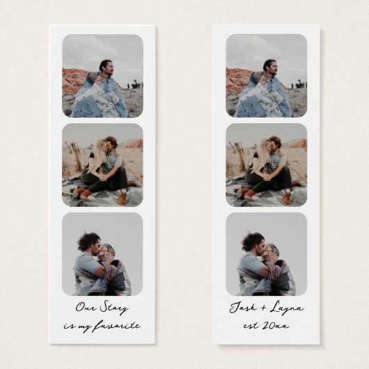 Personalized Photo Booth Bookmark (Front & Back)