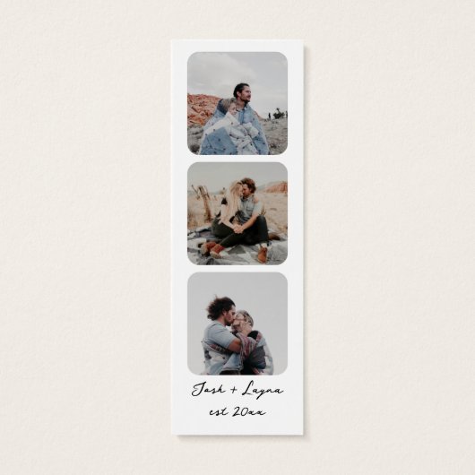 Personalized Photo Booth Bookmark (Back)