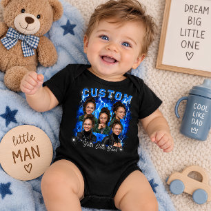 Personalized Photo Bootleg Baby Bodysuit