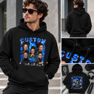 Personalized Photo Bootleg Hoodie