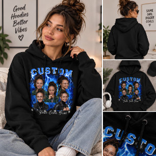 Personalized Photo Bootleg Hoodie