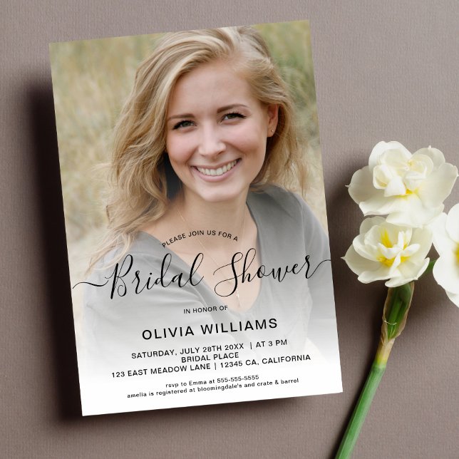 Personalized Photo Bridal Shower Invitation (Creator Uploaded)