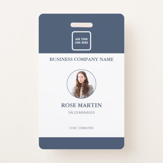 Personalized Photo Business Employee Staff ID Badge | Zazzle.com