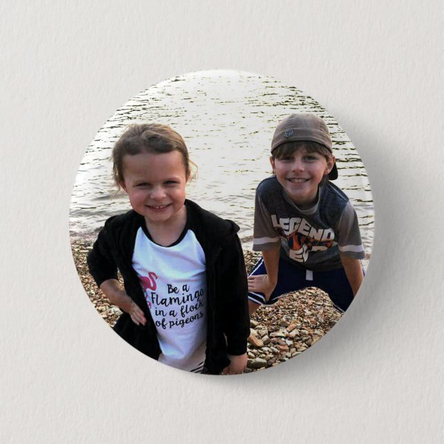 Personalized Photo Button (Front)