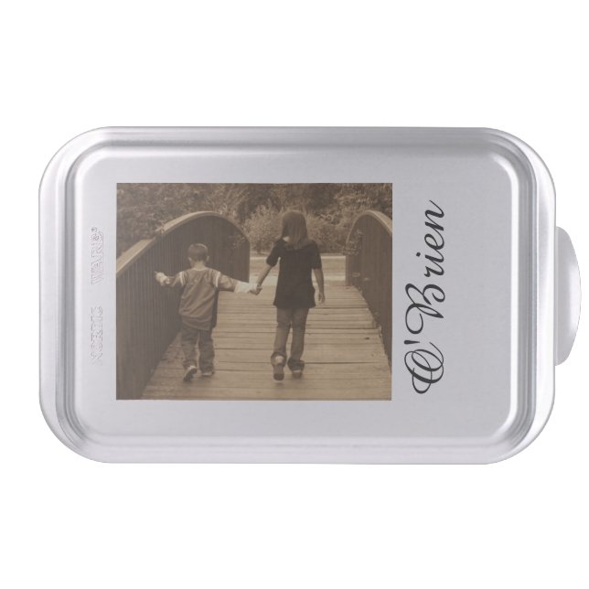 Personalized Photo Cake Pan Template (Front)