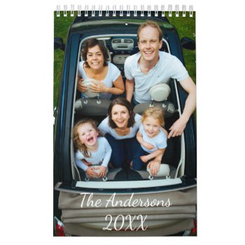 Personalized Photo Calendar by officesuppliesshop at Zazzle