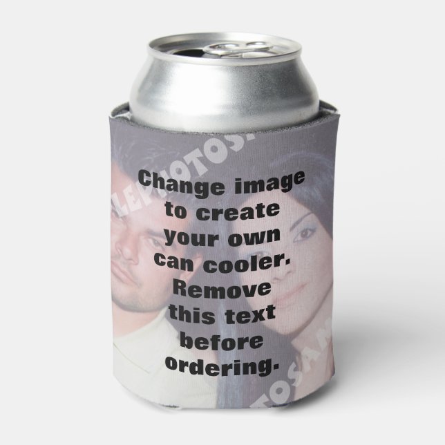 Personalized photo can cooler. Make your own! Can Cooler (Can Front)