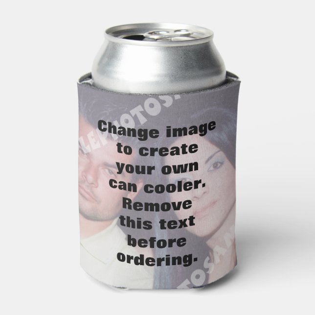Personalized photo can cooler. Make your own! Cooler (Can Front)