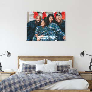 Personalized Photo Canvas Christmas Print - Custom