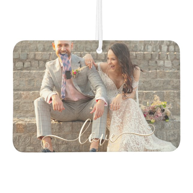 Personalized Photo Car Air Freshener (Front)
