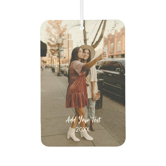 Personalized Photo Car Air Freshener (Front)