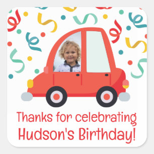 Personalized Photo Car Favor Stickers