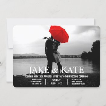 Personalized Photo Card Names Wedding Invitation by Vineyard at Zazzle