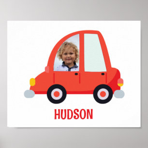 Personalized Photo Cars Poster