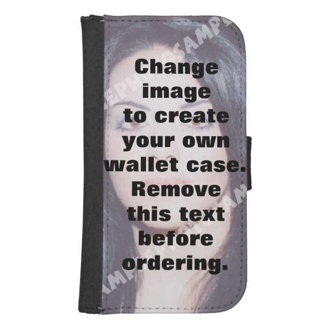 Personalized photo case. Make your own Samsung Galaxy Wallet Case (Front)