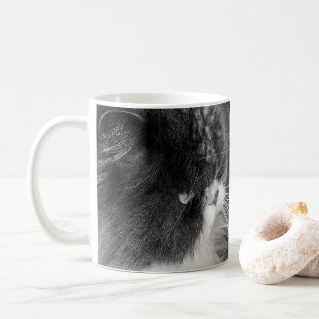Personalized Photo Cat Coffee Mug (With Donut)