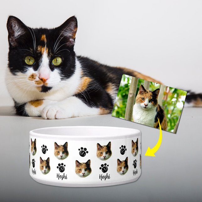Personalized  Photo Cat Face Bowl (Creator Uploaded)