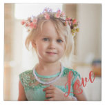 Personalized Photo Ceramic Tile<br><div class="desc">Cherish your favorite memories in a unique and extraordinary way with our Personalized Photo Ceramic Tile. This product provides you with the opportunity to transform your most treasured photos into a remarkable piece of home décor that will enhance any space with its unique charm. It's the perfect gift for any...</div>