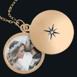 Personalized Photo Charm Necklace gold<br><div class="desc">Just add your favorite couple's photo in the customize area.</div>