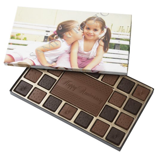 Personalized photo chocolate box. Make your own! (Opened)