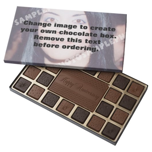 Personalized photo chocolate box. Make your own! (Opened)