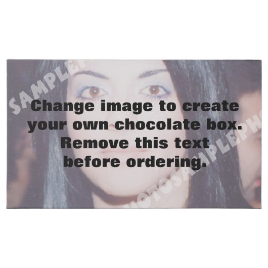 Personalized photo chocolate box. Make your own! (Front)