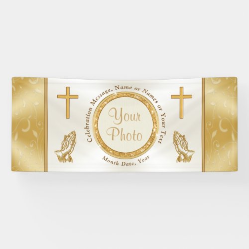 Personalized PHOTO Christian Banner for Sale