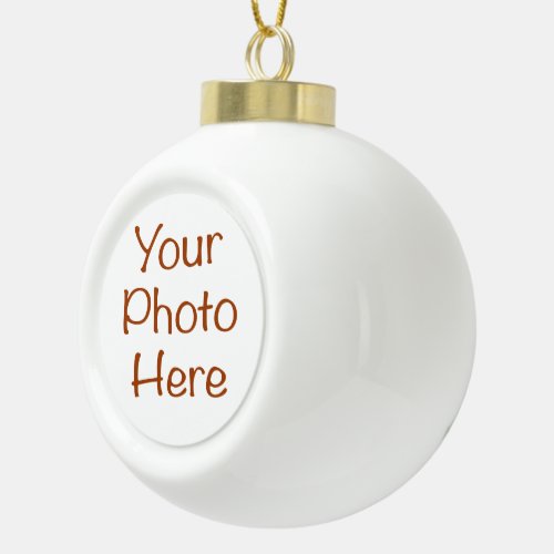 Personalized Photo Christmas Ball Ornament