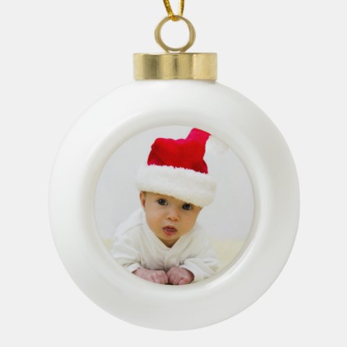 Personalized Photo Christmas Ball Ornament