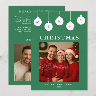 Personalized Photo Christmas Card