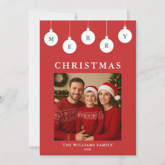 Personalized Photo Christmas Card